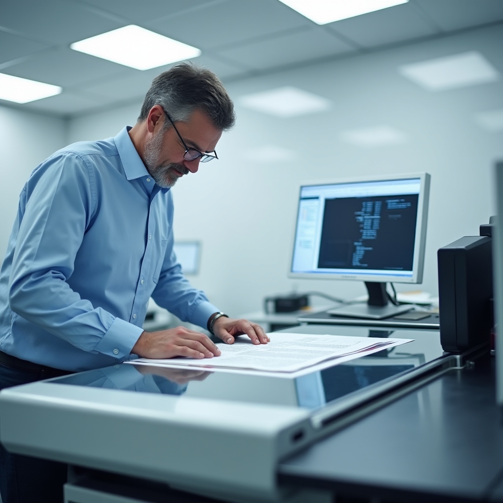 Scanare documente la rezoluție înaltă cu echipament profesional